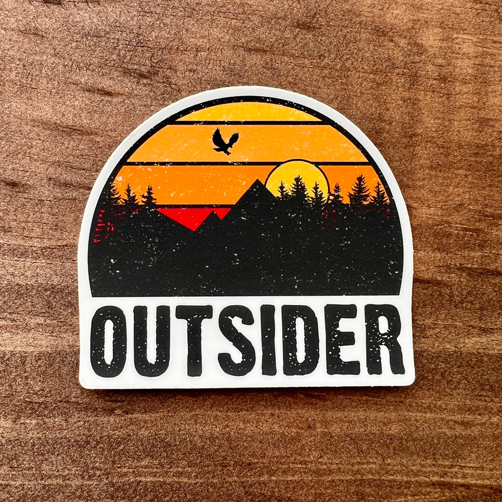 Outsider Nature Sticker-Sticker-208 Tees- 208 Tees, A Women's, Men's and Kids Online Graphic Tee Boutique, Located in Spirit Lake, Idaho