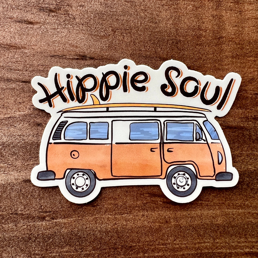 Hippie Soul Sticker-Sticker-208 Tees- 208 Tees, A Women's, Men's and Kids Online Graphic Tee Boutique, Located in Spirit Lake, Idaho