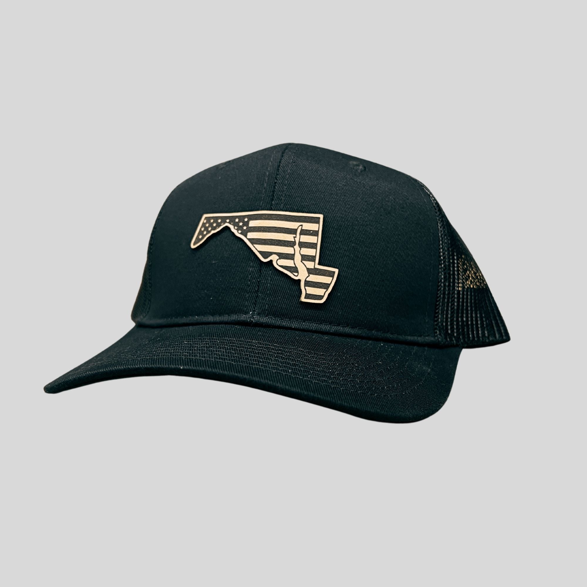 Maryland Flag Hat-Hats-208 Tees- 208 Tees, A Women's, Men's and Kids Online Graphic Tee Boutique, Located in Spirit Lake, Idaho