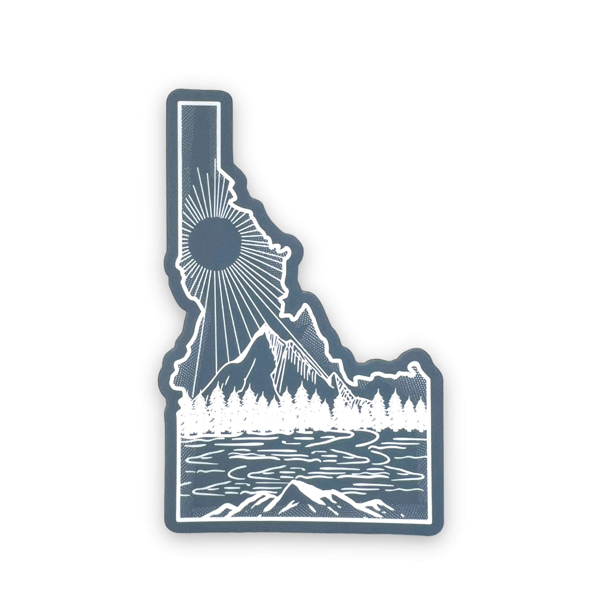 Idaho Sun Sticker-Sticker-208 Tees- 208 Tees, A Women's, Men's and Kids Online Graphic Tee Boutique, Located in Spirit Lake, Idaho