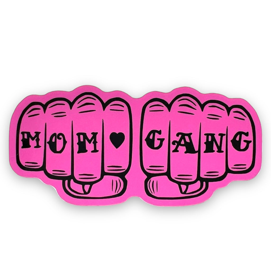 Mom Gang Sticker-Sticker-208 Tees- 208 Tees, A Women's, Men's and Kids Online Graphic Tee Boutique, Located in Spirit Lake, Idaho