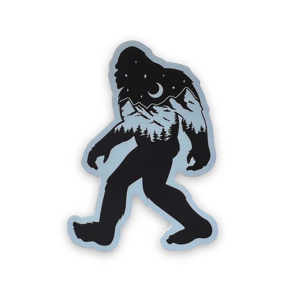 Bigfoot Nature Sticker-Sticker-208 Tees- 208 Tees, A Women's, Men's and Kids Online Graphic Tee Boutique, Located in Spirit Lake, Idaho