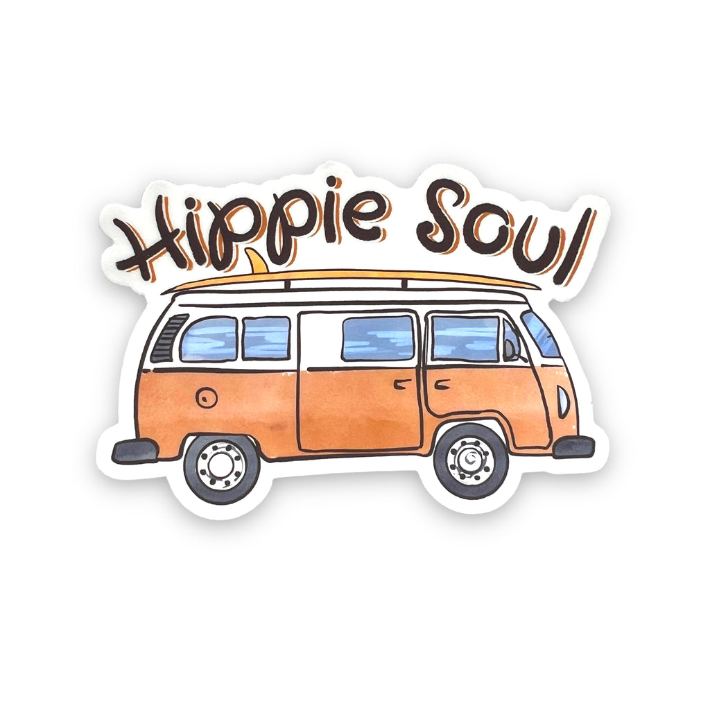 Hippie Soul Sticker-Sticker-208 Tees- 208 Tees, A Women's, Men's and Kids Online Graphic Tee Boutique, Located in Spirit Lake, Idaho