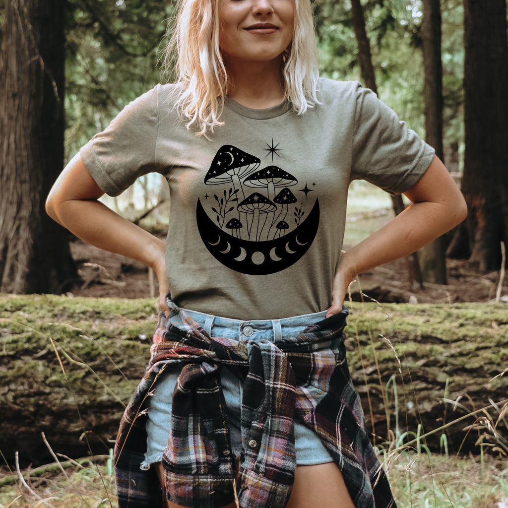 Mystic Mushroom Graphic Tee 176-208 Tees- 208 Tees, A Women's, Men's and Kids Online Graphic Tee Boutique, Located in Spirit Lake, Idaho