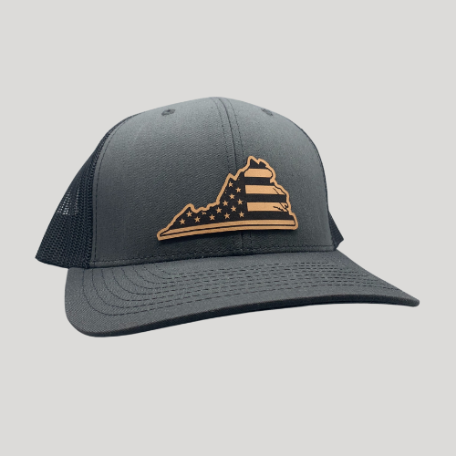 Virginia Flag Hat-Hats-208 Tees- 208 Tees, A Women's, Men's and Kids Online Graphic Tee Boutique, Located in Spirit Lake, Idaho