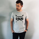 Skiing Shirt for Men-208 Tees- 208 Tees, A Women's, Men's and Kids Online Graphic Tee Boutique, Located in Spirit Lake, Idaho