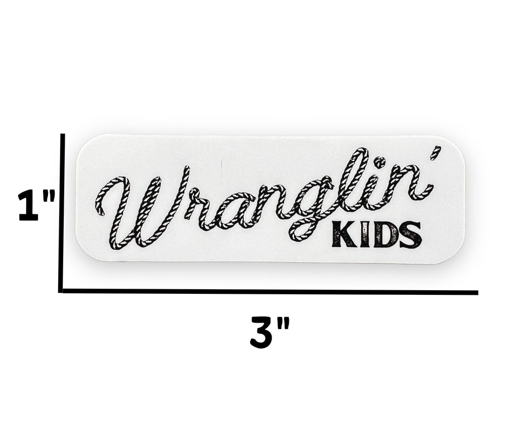 Wranglin' Kids Sticker-208 Tees- 208 Tees, A Women's, Men's and Kids Online Graphic Tee Boutique, Located in Spirit Lake, Idaho