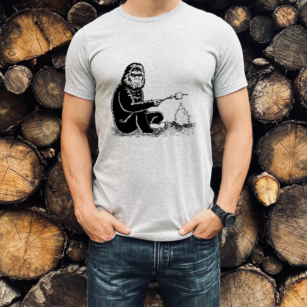 Bigfoot Smore Shirt for Men-208 Tees- 208 Tees, A Women's, Men's and Kids Online Graphic Tee Boutique, Located in Spirit Lake, Idaho