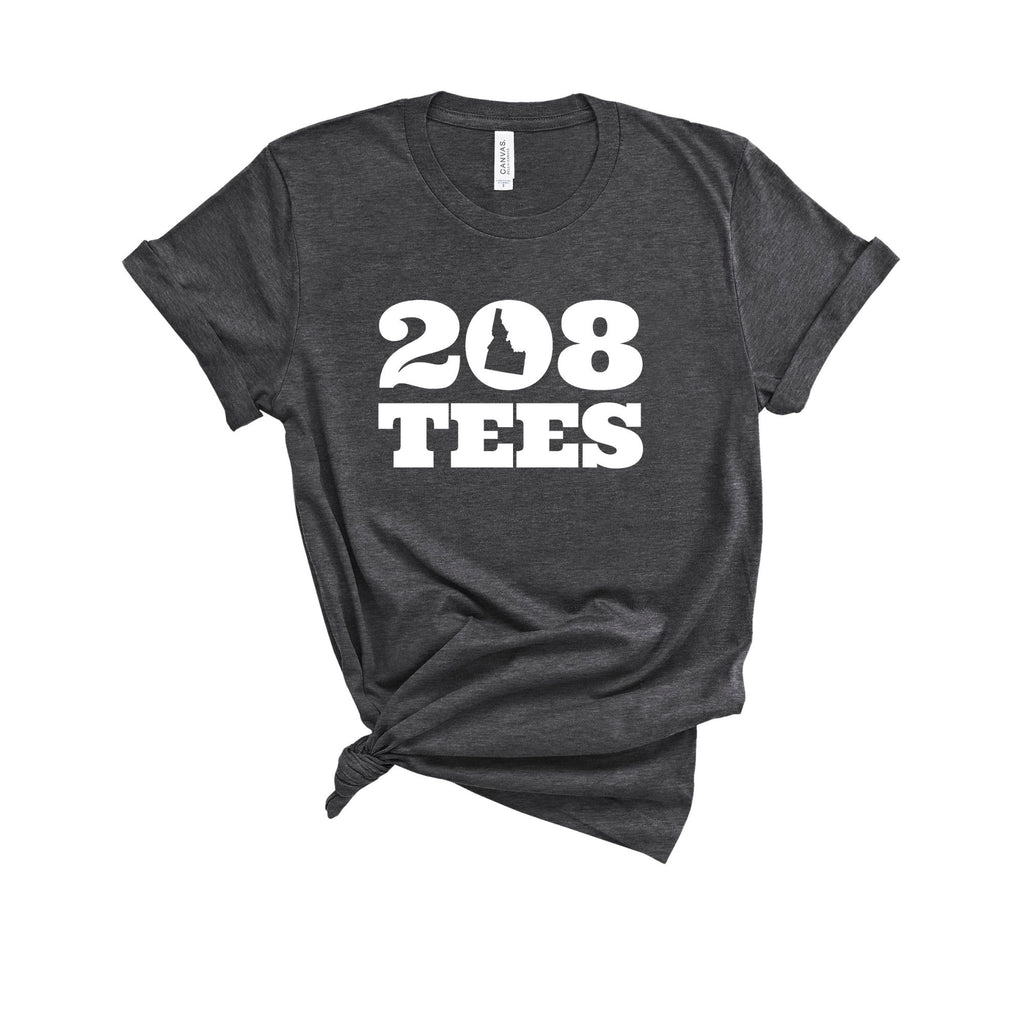 Logo Graphic Tee TShirt Long Sleeve-208 Tees- 208 Tees, A Women's, Men's and Kids Online Graphic Tee Boutique, Located in Spirit Lake, Idaho
