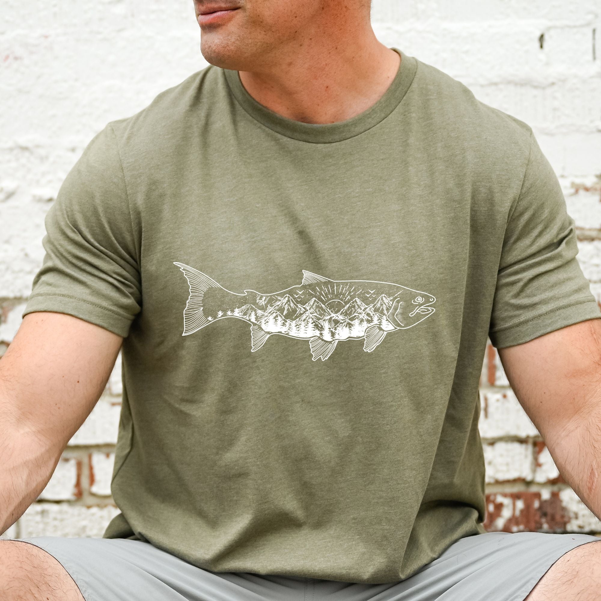 Fishing Tshirt for Men *Unisex FIT* Small / Dusty T-Shirt