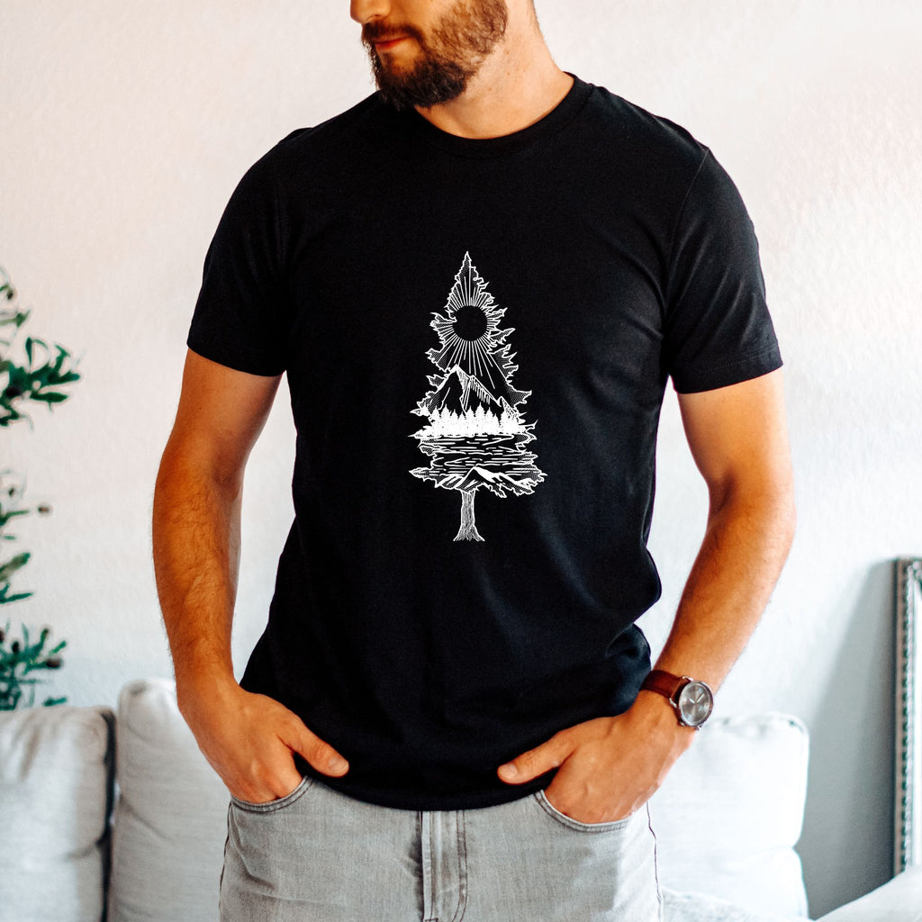 Lone Pine TShirt for Men-208 Tees- 208 Tees, A Women's, Men's and Kids Online Graphic Tee Boutique, Located in Spirit Lake, Idaho