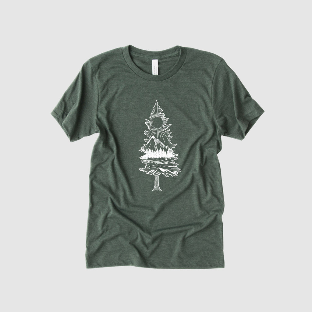 Lone Pine TShirt for Men-208 Tees- 208 Tees, A Women's, Men's and Kids Online Graphic Tee Boutique, Located in Spirit Lake, Idaho
