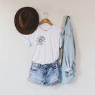 Daisy Flower Shirt, Shirts for Women, Womens Shirts, Graphic Tee, Plant T Shirt, Travel Shirt, Nature TShirt, Wildflower , Gift for Her-208 Tees- 208 Tees, A Women's, Men's and Kids Online Graphic Tee Boutique, Located in Spirit Lake, Idaho