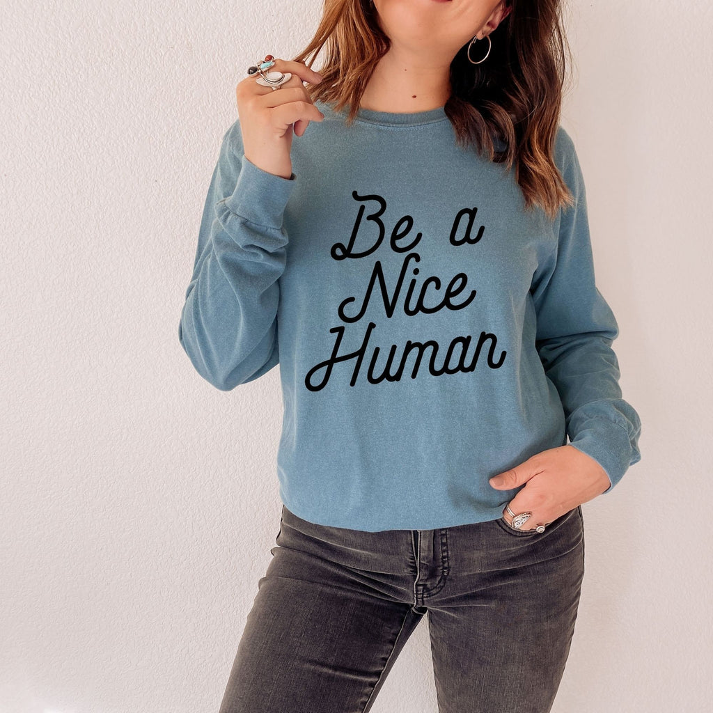 Kindness Long Sleeve Shirt for Women 49-Long Sleeves-208 Tees- 208 Tees, A Women's, Men's and Kids Online Graphic Tee Boutique, Located in Spirit Lake, Idaho