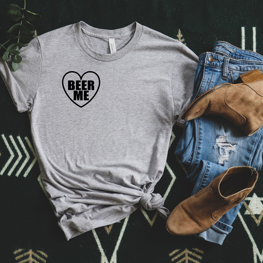 Beer Me Shirt, Beer Shirts, Beer Drinking Woman, Beer Babe, Cute Graphic Tees Woman, Womens Shirt, Cute Shirt for Women, Graphic Tee-208 Tees- 208 Tees, A Women's, Men's and Kids Online Graphic Tee Boutique, Located in Spirit Lake, Idaho