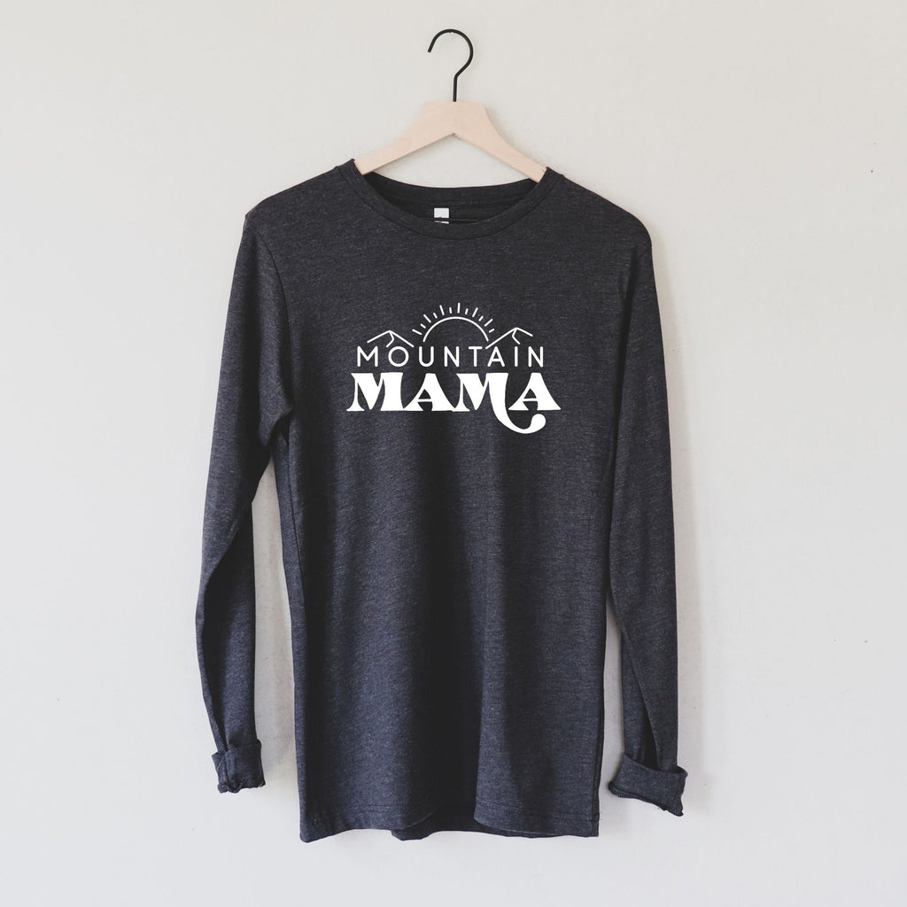 Mama Llama Shirt, | mom life t shirt | mom shirt saying | mom gift | cute mom tee | cool mom shirts | new mom long sleeve| 208 tees-Long Sleeves-208 Tees- 208 Tees, A Women's, Men's and Kids Online Graphic Tee Boutique, Located in Spirit Lake, Idaho