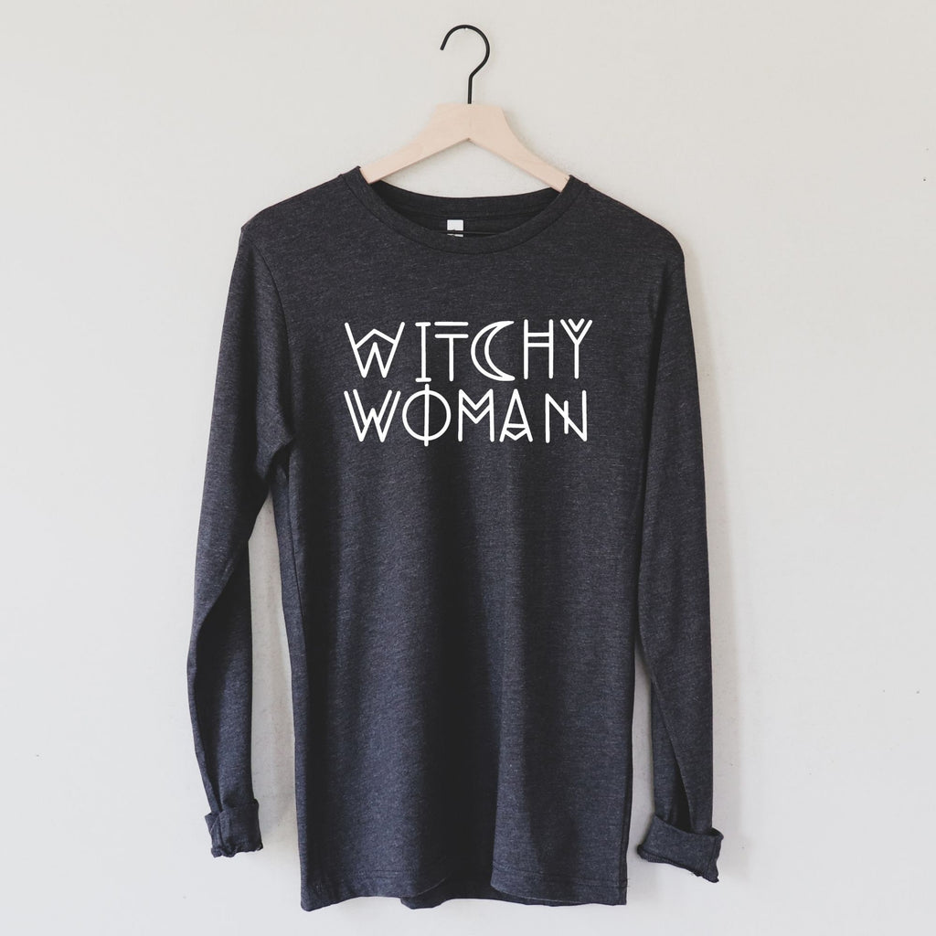 Witchy Woman Long Sleeve-Long Sleeves-208 Tees- 208 Tees, A Women's, Men's and Kids Online Graphic Tee Boutique, Located in Spirit Lake, Idaho