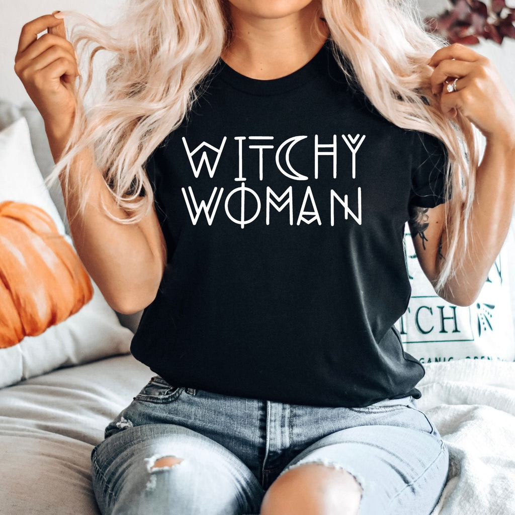 Witchy Woman Shirt, Halloween Shirt, Spooky Season, Fall Shirt, Womens Shirts, Halloween, October, Funny Shirts for Women, Graphic Tee-208 Tees- 208 Tees, A Women's, Men's and Kids Online Graphic Tee Boutique, Located in Spirit Lake, Idaho