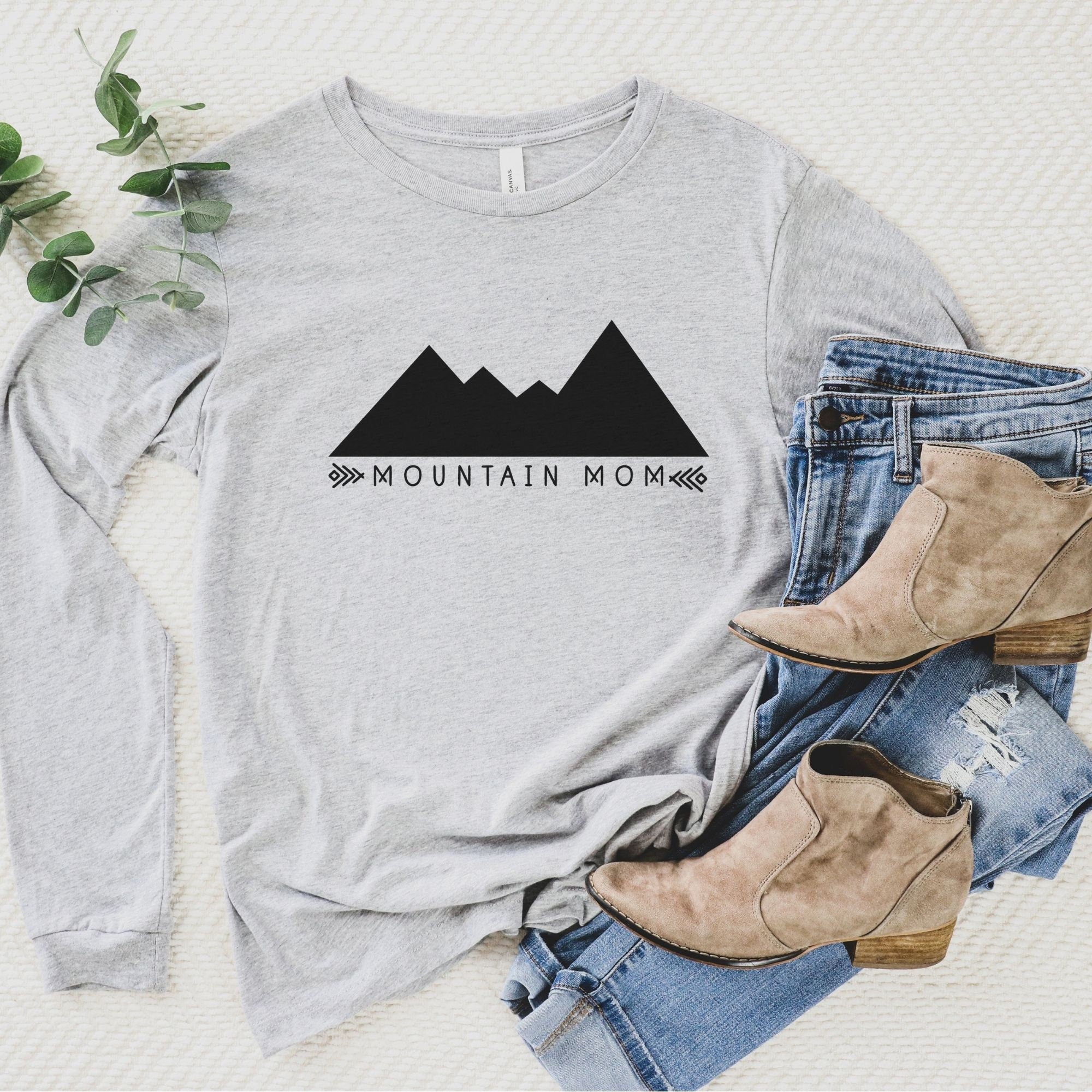 Mama T Shirt, Mom Life Shirt, Rainbow Shirt, Mothers Day, Shirts for Women, Womens Shirts, Graphic Tee, Gift for Her, T Shirt, TShirt-Long Sleeves-208 Tees- 208 Tees, A Women's, Men's and Kids Online Graphic Tee Boutique, Located in Spirit Lake, Idaho