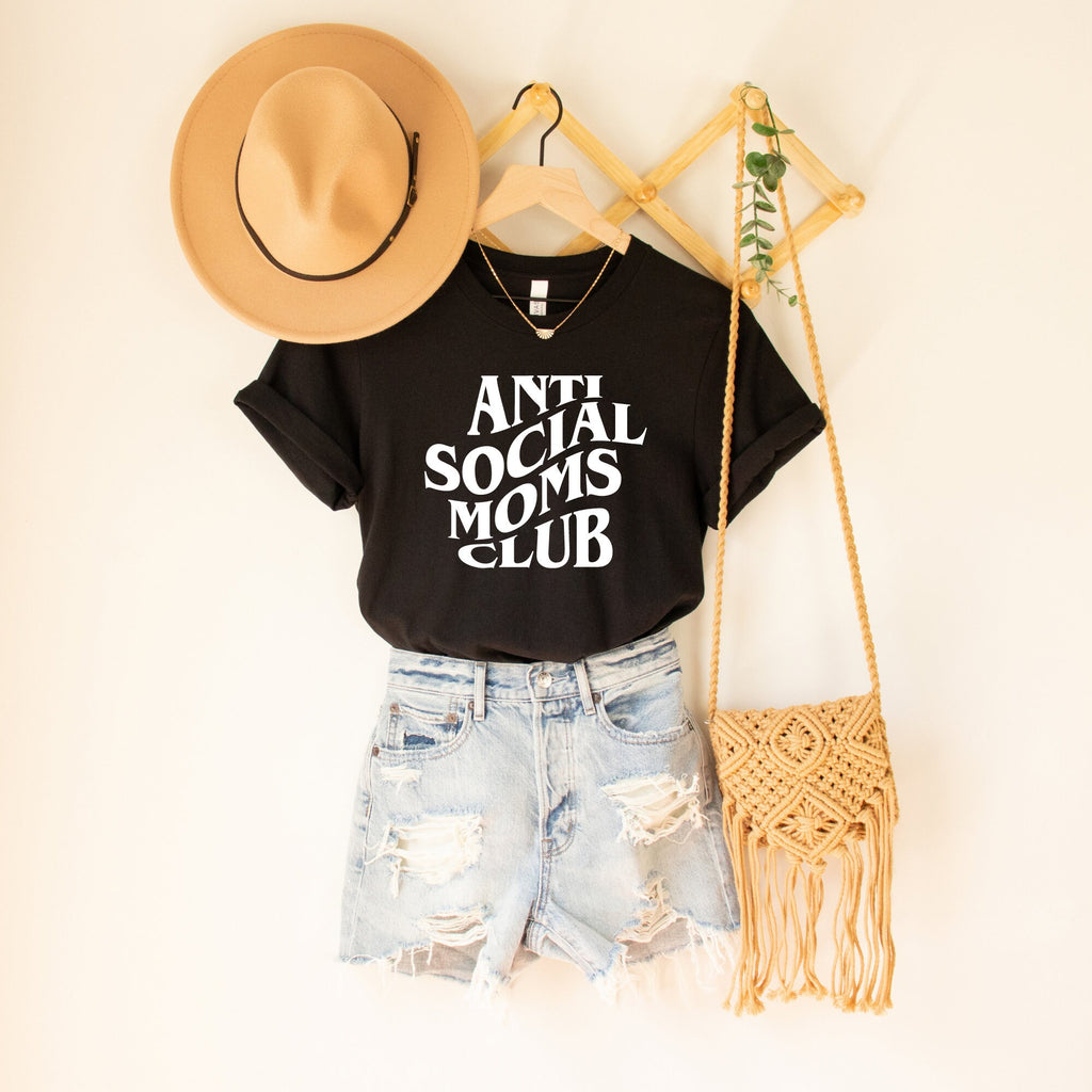 Anti Social Mom, Mama Shirt, Cute Shirt, Shirt for Mom, Gift for Mom, Graphic Tee, T Shirt, Mama Bear, Womens Shirts, Ladies, 208 Tees-208 Tees- 208 Tees, A Women's, Men's and Kids Online Graphic Tee Boutique, Located in Spirit Lake, Idaho
