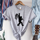 4th Of July Bigfoot Shirt, Womens Shirts, Men's Shirts, Camping Shirt, Camping Gift, Bigfoot Shirt, Bigfoot Gift, Sasquatch Shirts-Womens Tees-208 Tees- 208 Tees, A Women's, Men's and Kids Online Graphic Tee Boutique, Located in Spirit Lake, Idaho