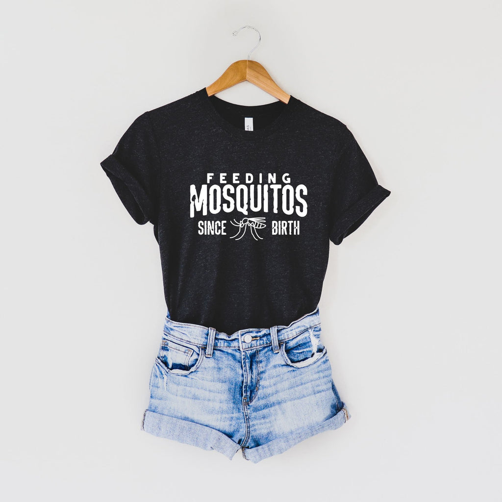 Mosquito TShirt, Tank Top/ Long Sleeve 150 Funny Camping-Womens Tees-208 Tees- 208 Tees, A Women's, Men's and Kids Online Graphic Tee Boutique, Located in Spirit Lake, Idaho
