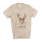 Idaho Deer Hunting Tshirt Graphic Tee Long Sleeve-208 Tees- 208 Tees, A Women's, Men's and Kids Online Graphic Tee Boutique, Located in Spirit Lake, Idaho