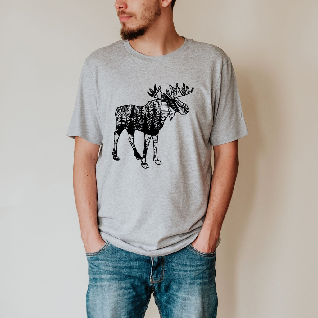 Moose T Shirt for Men 24-208 Tees- 208 Tees, A Women's, Men's and Kids Online Graphic Tee Boutique, Located in Spirit Lake, Idaho